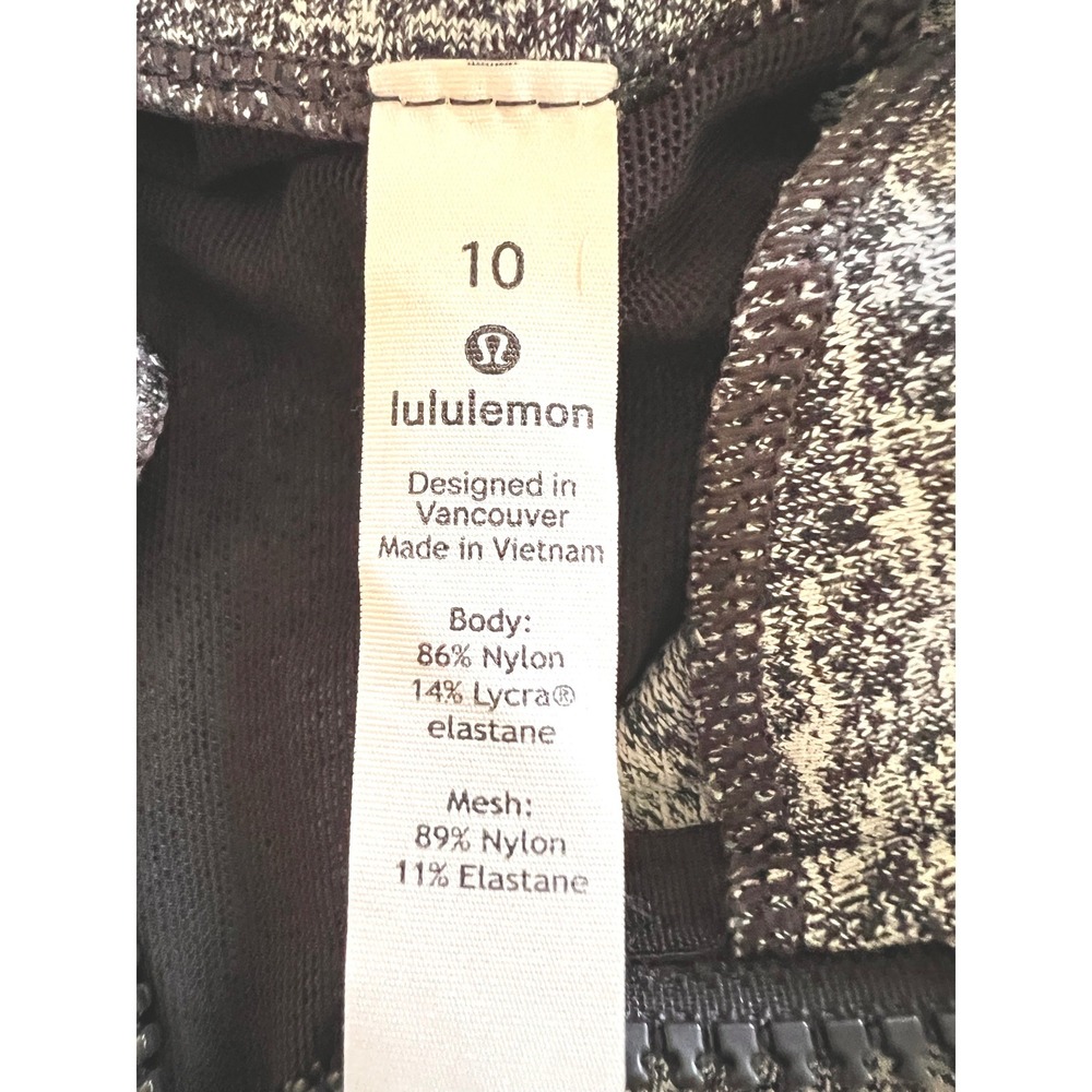Lululemon Define Jacket Space Dye Black White Full Zip Yoga Athletic Size 10 - Picture 5 of 9